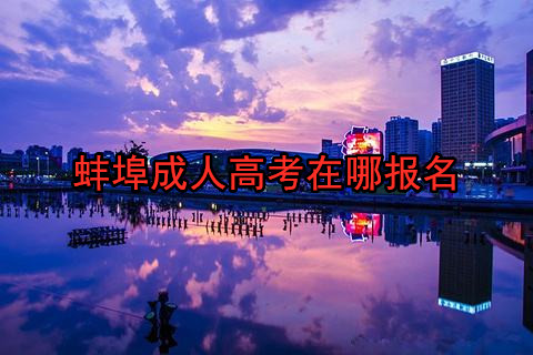 蚌埠成人高考在哪报名