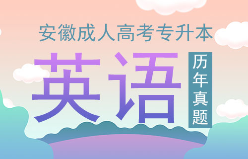 2004年安徽成人高考专升本英语考试真题