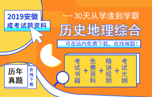 2004年成人高考高起点历史地理综合考试真题