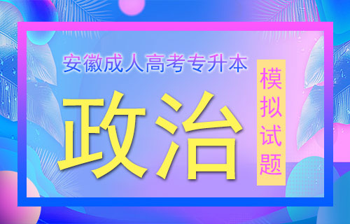 2019年成考专升本政治模拟试题