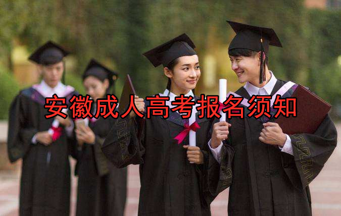 2019安徽成人高考报名须知