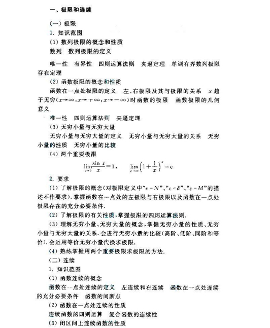 2019年安徽成人高考专升本高等数学二考试大纲_02