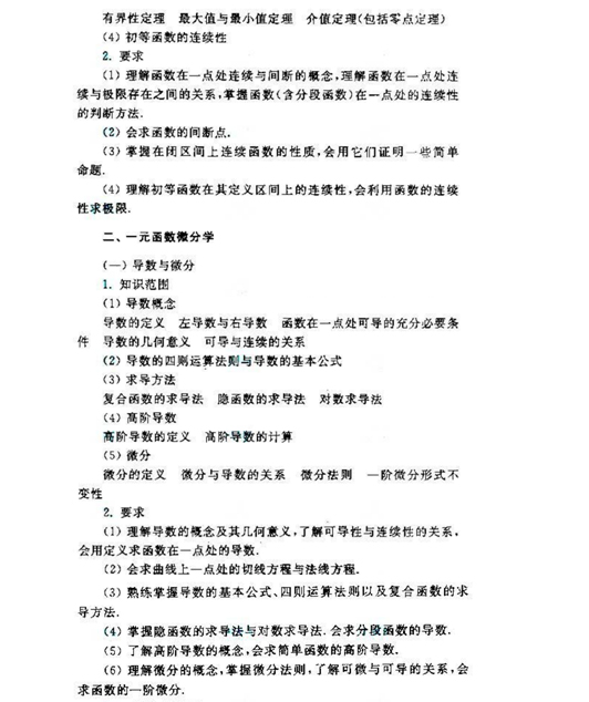 2019年安徽成人高考专升本高等数学二考试大纲_03