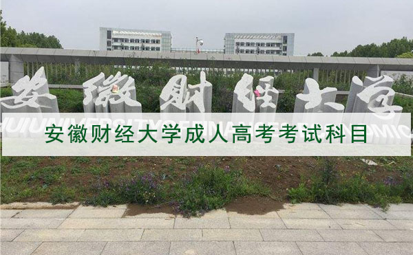 安徽财经大学成人高考招生专业考试科目