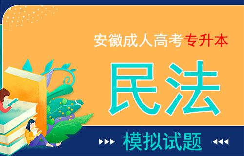 安徽成人高考专升本民法模拟试题