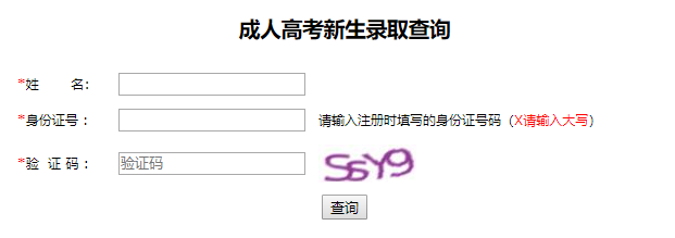 安徽师范大学成人高考录取查询