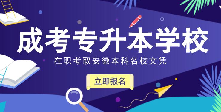安徽成人高考专升本学校有哪些