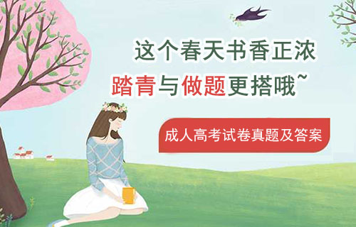 安徽省成人高考试卷真题及答案