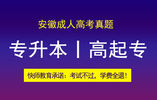 安徽省成人高考真题