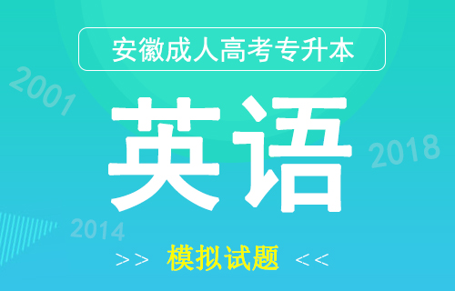 2020年安徽成人高考专升本英语押题卷