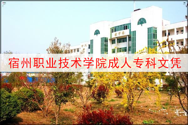 宿州职业技术学院成人专科文凭