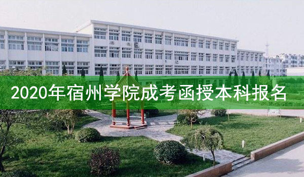 宿州学院成人高考函授本科报名