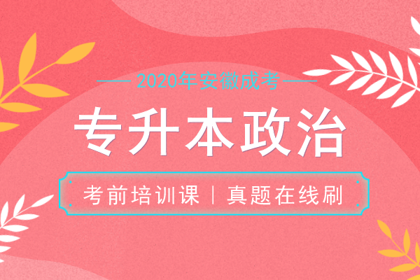 安徽成人高考专升本《政治》真题