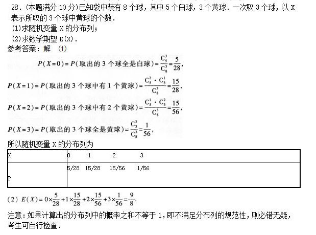 2020年安徽成人高考专升本《高等数学二》模拟卷_05
