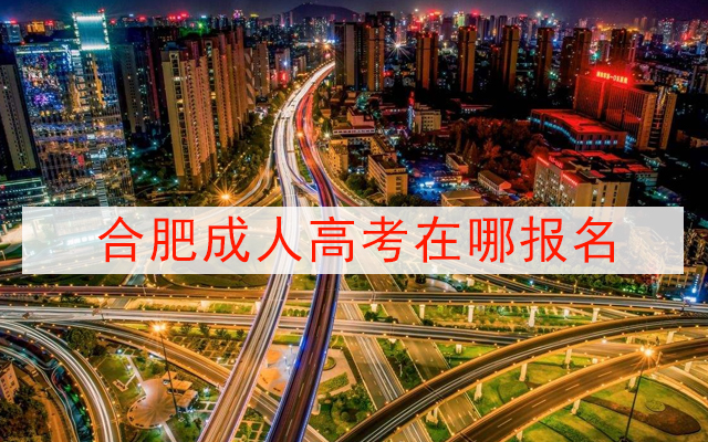 合肥成人高考在哪报名