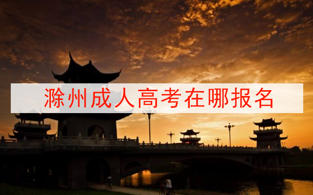 滁州成人高考在哪报名