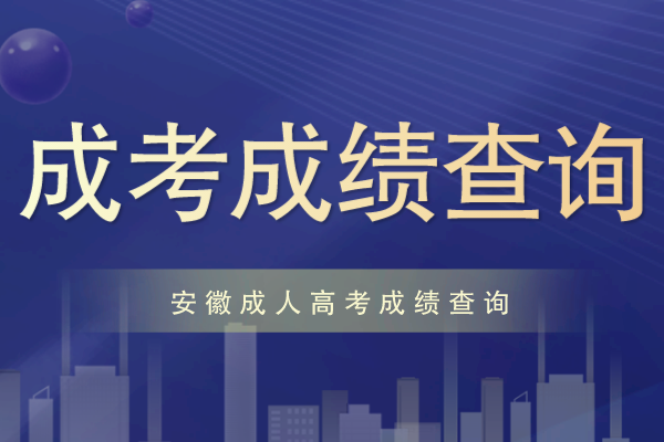 安徽成人高考成绩查询