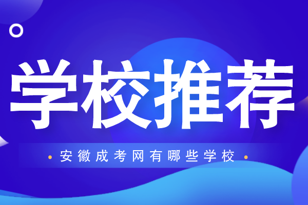 安徽成考网有哪些学校
