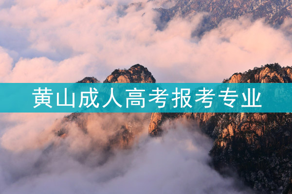 黄山成人高考报考专业