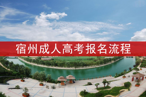 宿州成人高考报名流程