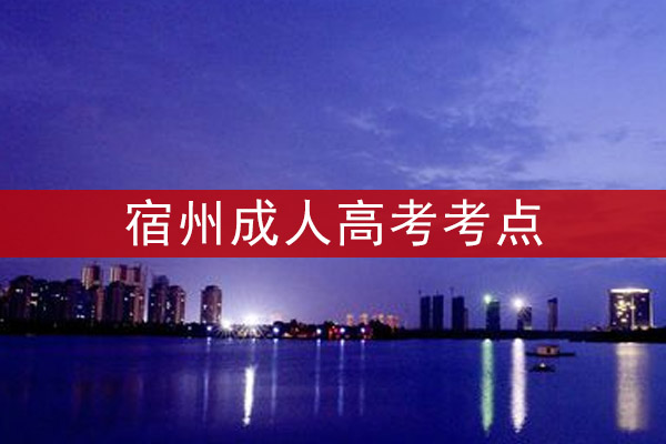 宿州成人高考考点