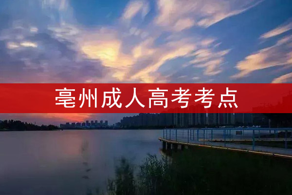 亳州成人高考考点