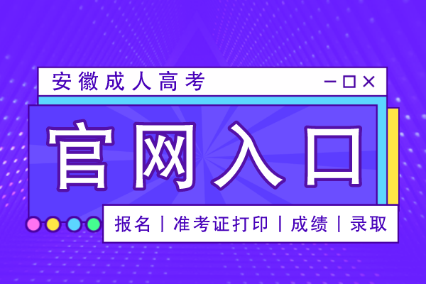 安徽成人高考官网入口