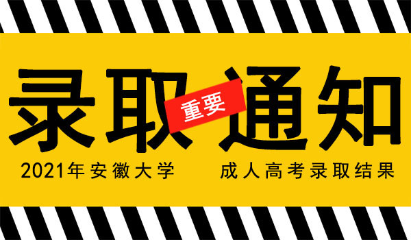 安徽大学成人高考录取查询