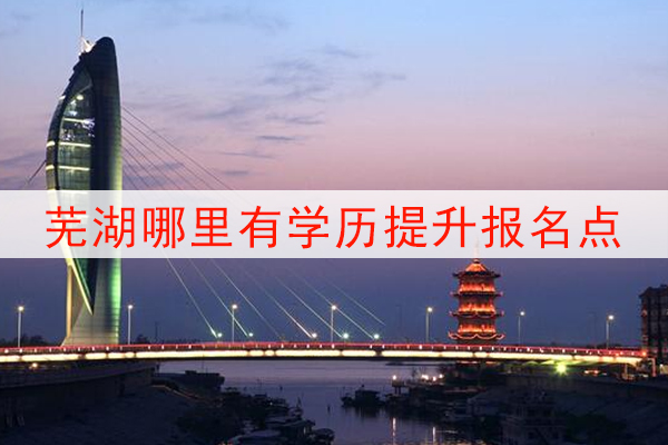 芜湖哪里有学历提升报名点