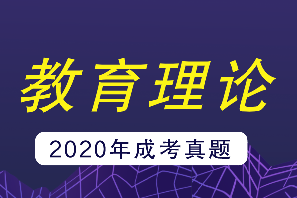 2020年成人高考专升本《教育理论》考试真题