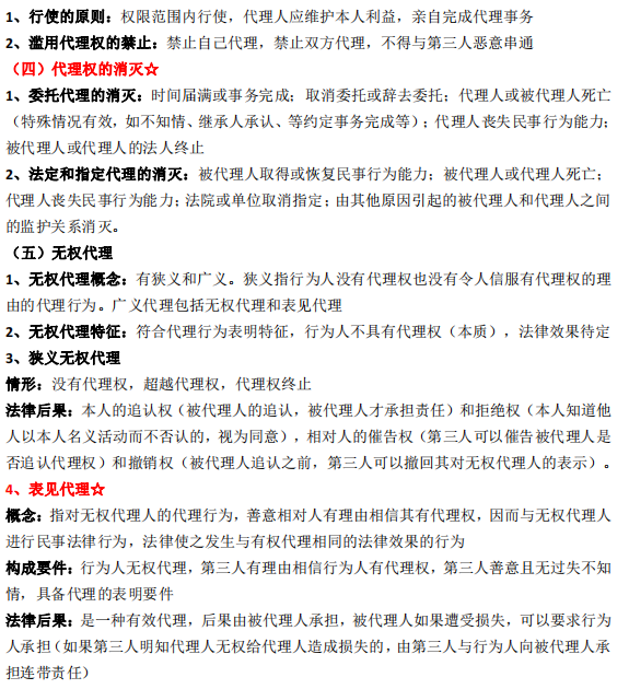 成人高考专升本《民法》考情考点2