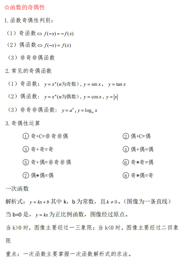 2021年成人高考高起专《数学》重点公式及考点_02