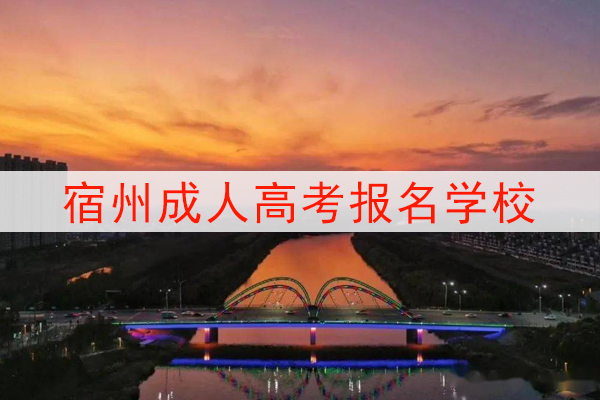 安徽宿州成人高考可以报考的学校