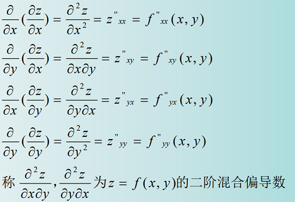 二阶偏导数