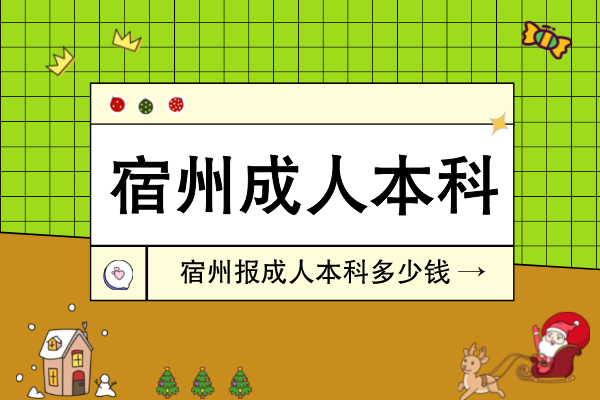 宿州报成人本科多少钱