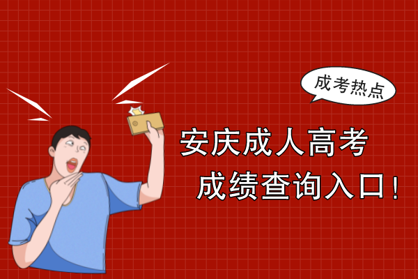 安庆成人高考成绩查询入口