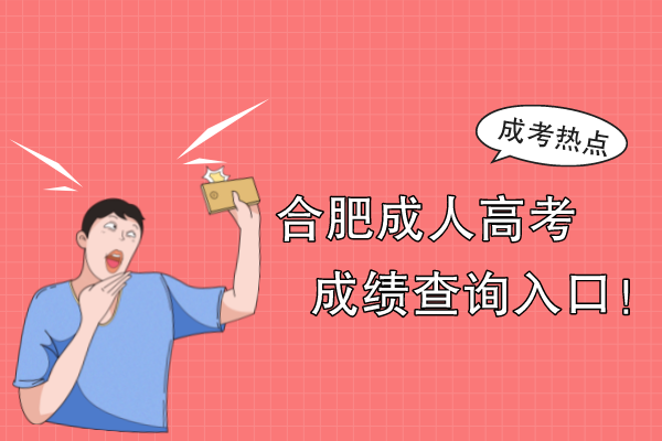 合肥成人高考成绩查询入口