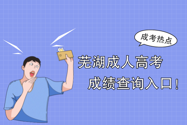 芜湖成人高考成绩查询入口