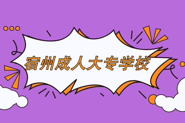宿州成人大专学历提升学校在哪