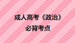 成人高考政治备考18