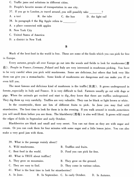 2023安徽成考高起专英语预测卷八-04